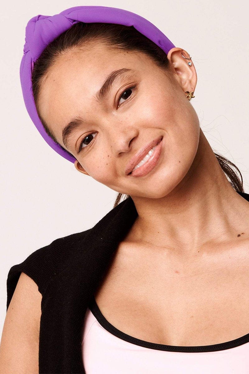 LELE SADOUGHI DESIGNS-Neoprene Knotted Headband - Orchid-ORCHID