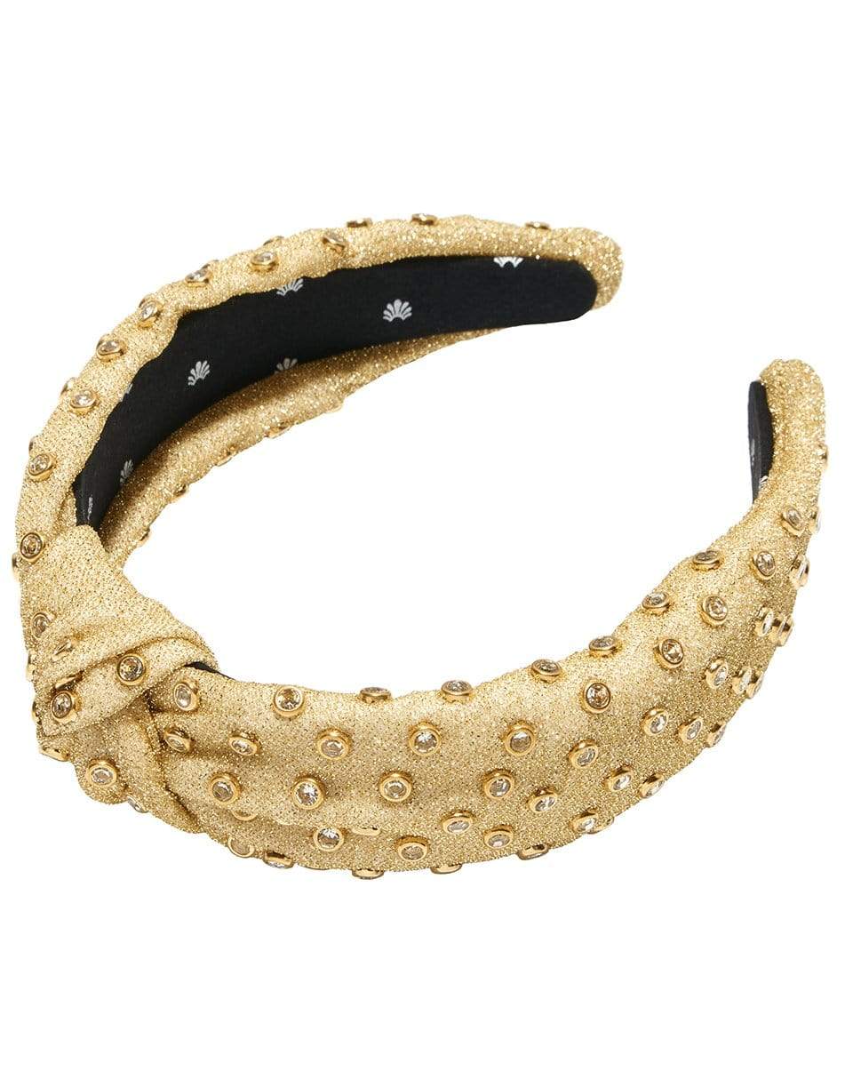 LELE SADOUGHI DESIGNS-Gold Crystal Knotted Headband-GOLD