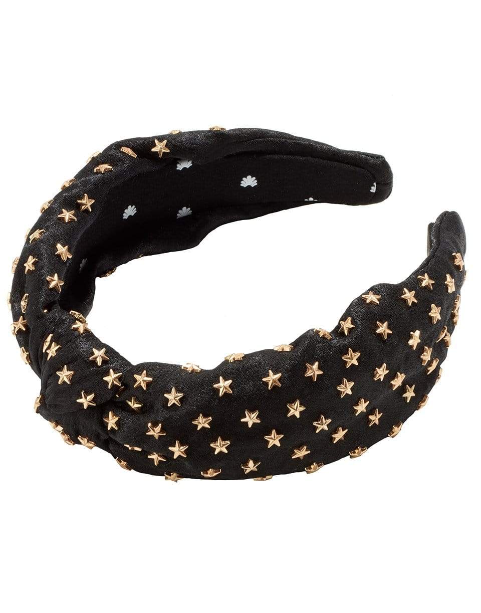 LELE SADOUGHI DESIGNS-Jet Star-Studded Knotted Headband-JET