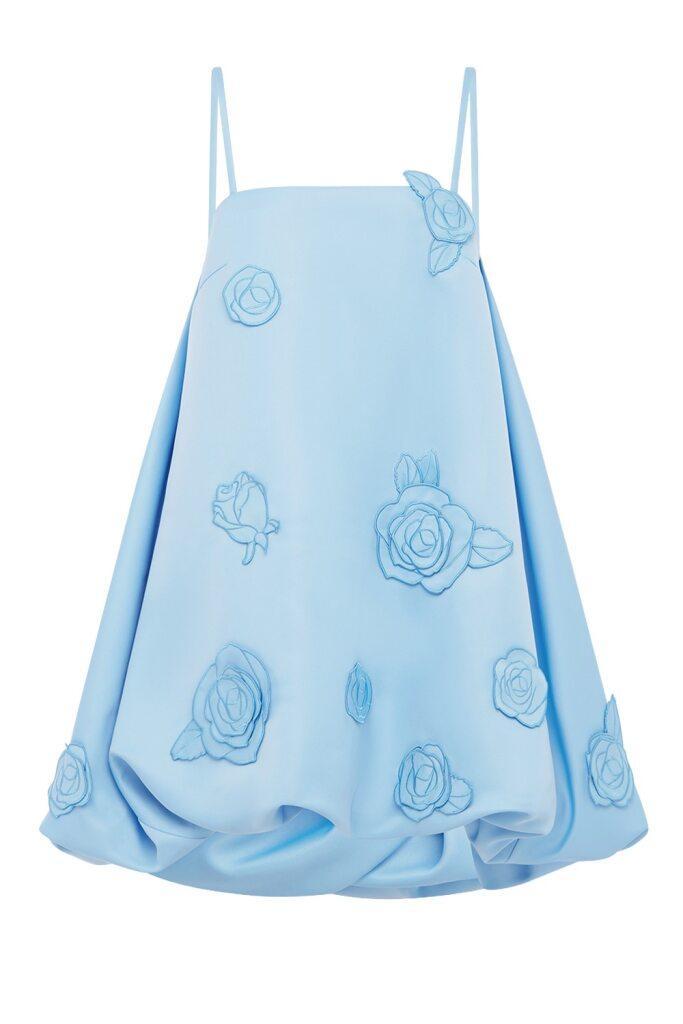 Patsy Mini Dress - Pastel Blue-BLUE-2-CLOTHINGDRESSCASUAL-LEO LIN