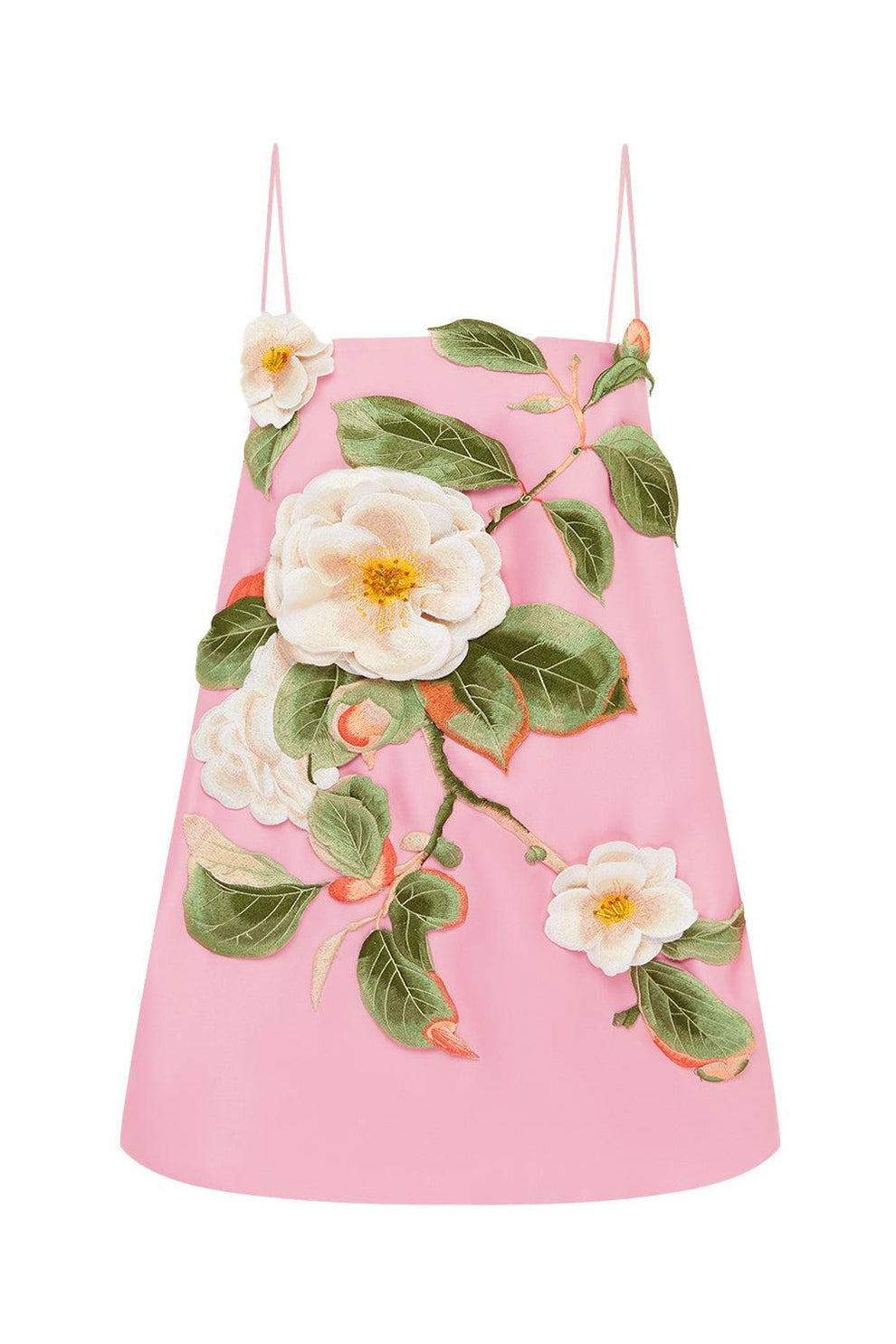 leo lin felicia dress LEO LIN Multi Floral-Appliqu Felicia Mini Dress