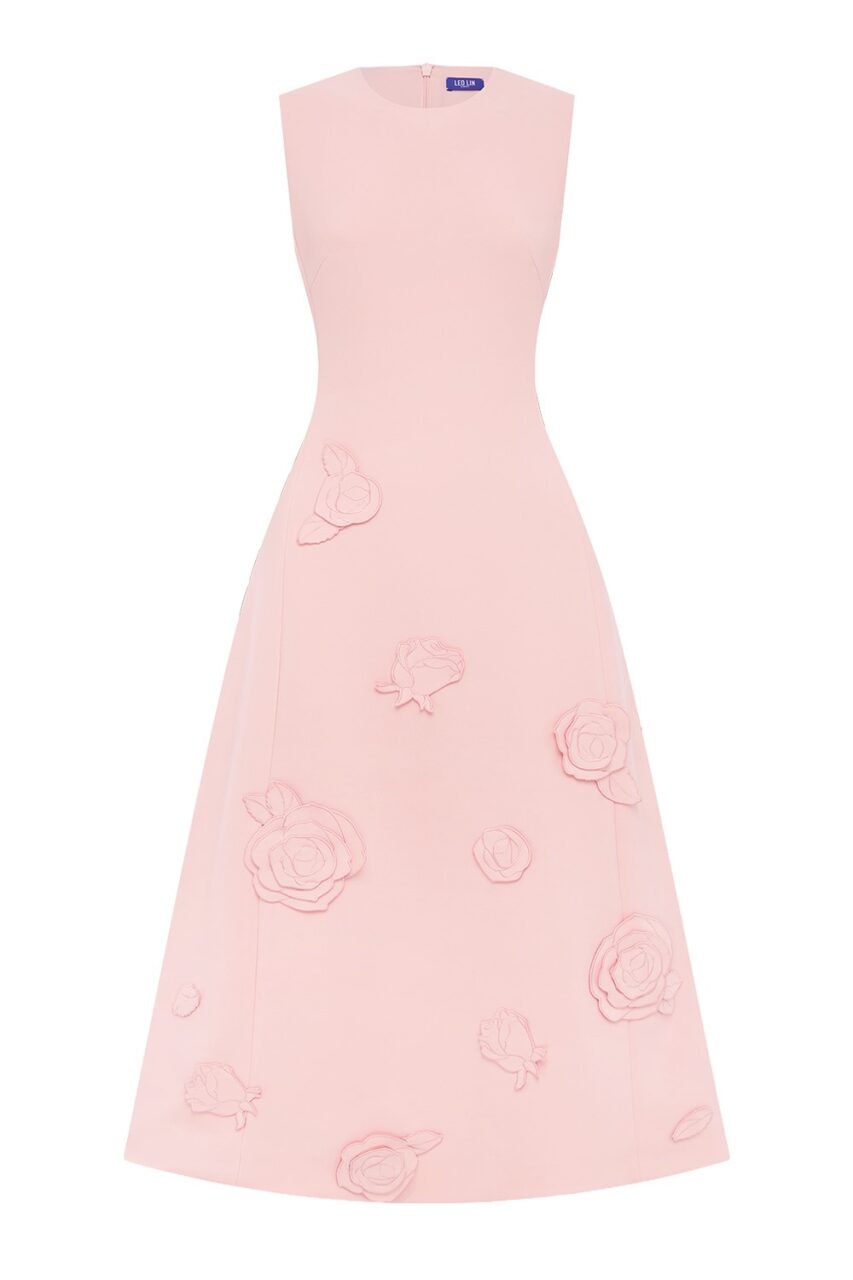 Cleo Dress- Blush Pink-PINK-2-CLOTHINGDRESSCASUAL-LEO LIN