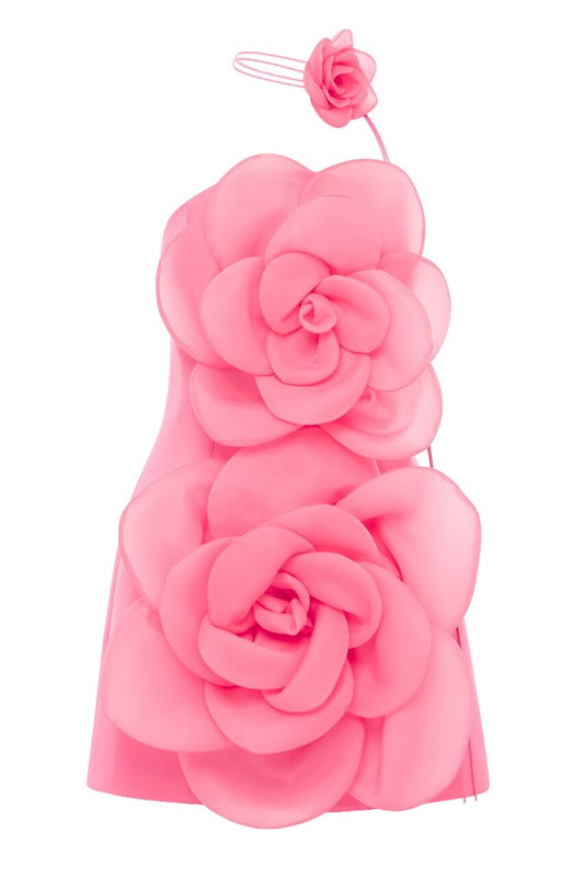 Floret Dress-PINK-2-CLOTHINGDRESSCASUAL-LEO LIN