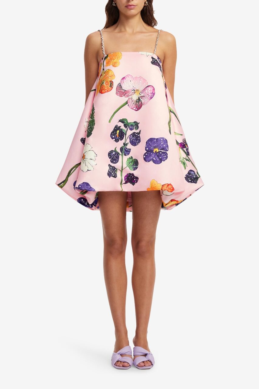 Patsy Mini Dress- Wildbloom-PINK-2-CLOTHINGDRESSCASUAL-LEO LIN