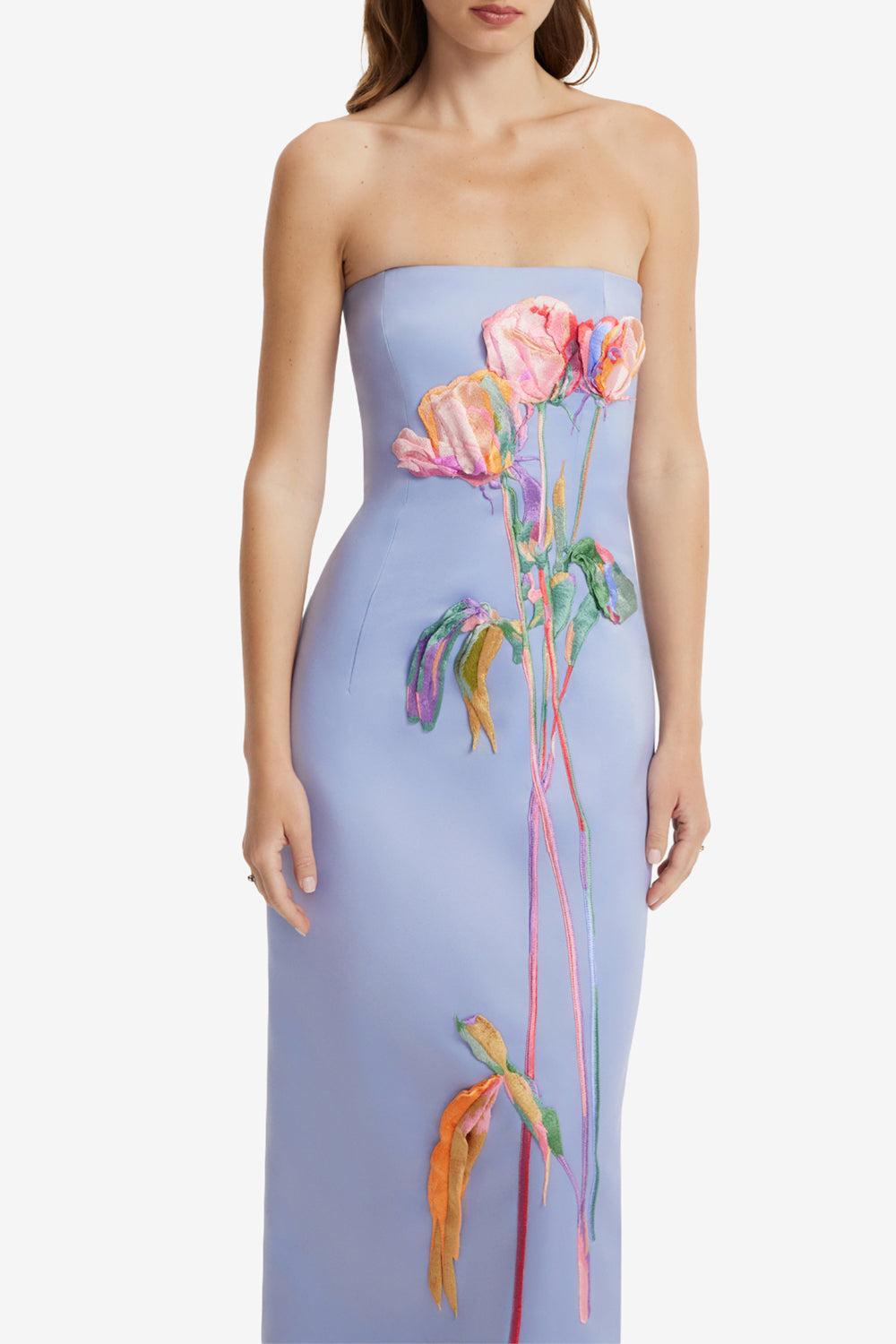 Rayna Embroidered Bustier Maxi Dress-BLUE-2-CLOTHINGDRESSCOCKTAIL-LEO LIN