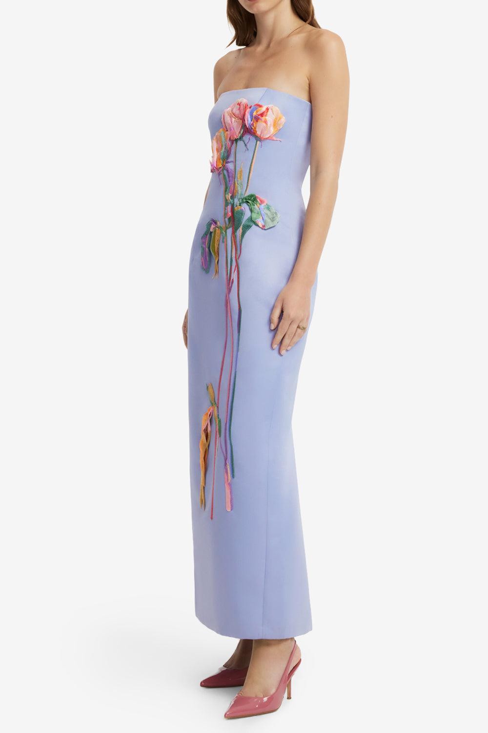 Rayna Embroidered Bustier Maxi Dress-BLUE-2-CLOTHINGDRESSCOCKTAIL-LEO LIN