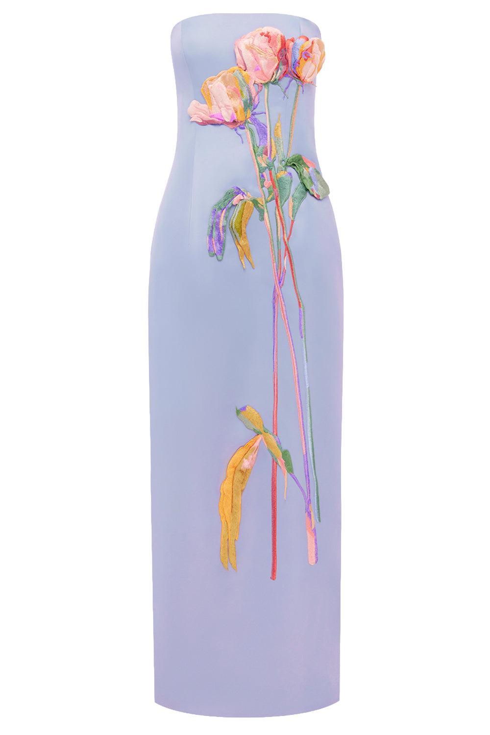 Rayna Embroidered Bustier Maxi Dress-BLUE-2-CLOTHINGDRESSCOCKTAIL-LEO LIN