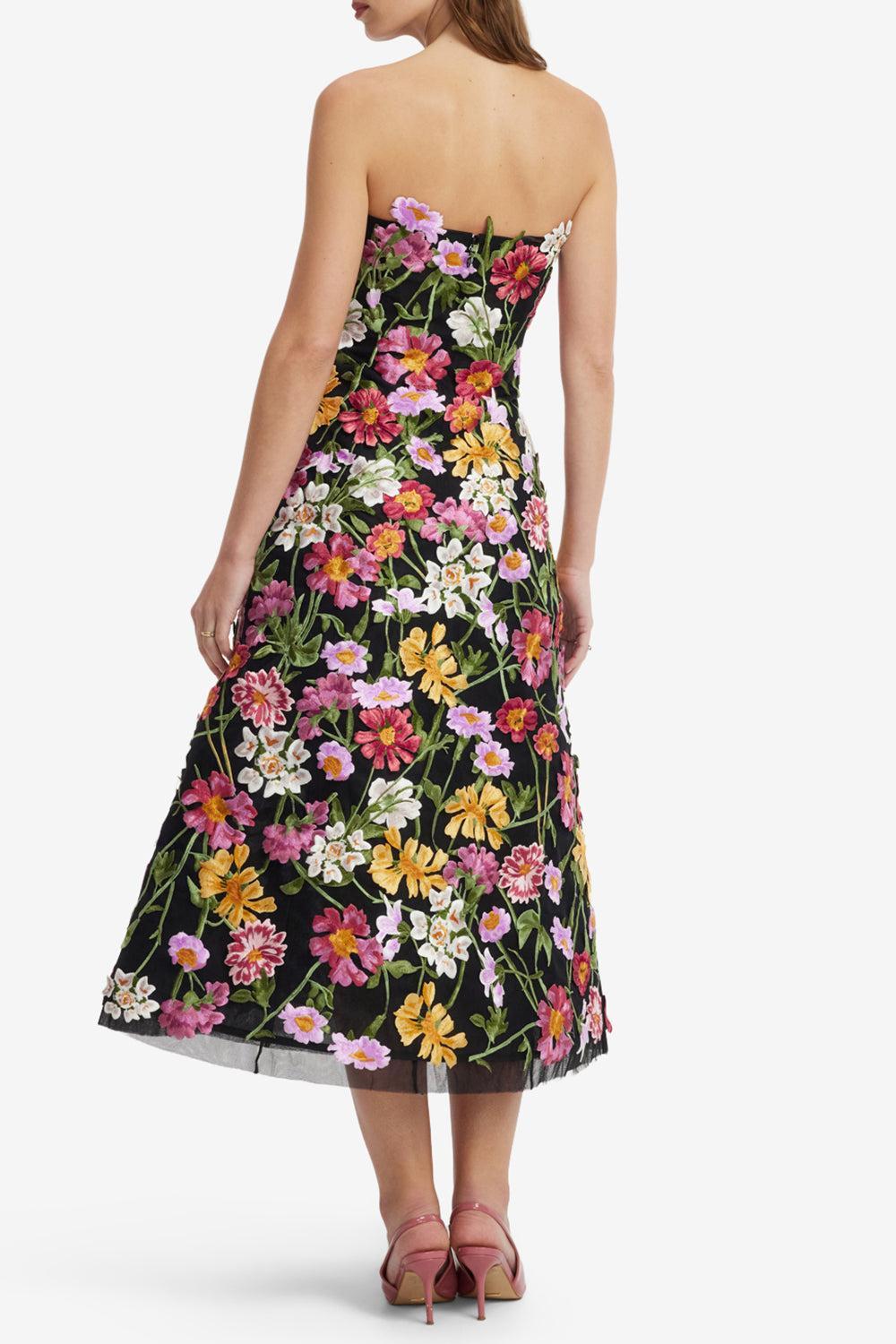  Florentina Embroidered Midi Dress-FLORAL-2-CLOTHINGDRESSCOCKTAIL-LEO LIN 