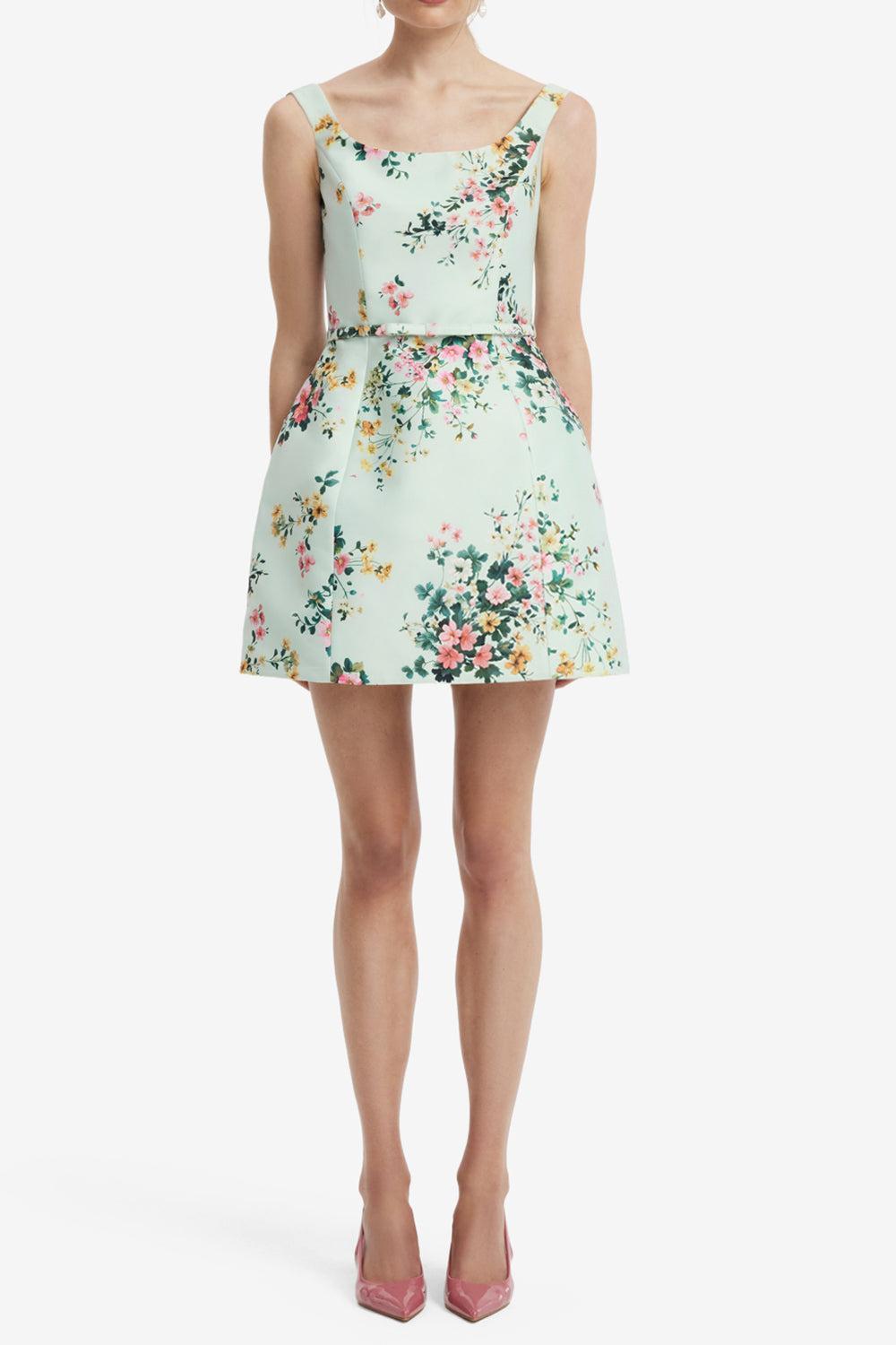  Lyra Mini Dress-FLORAL-2-CLOTHINGDRESSCOCKTAIL-LEO LIN 