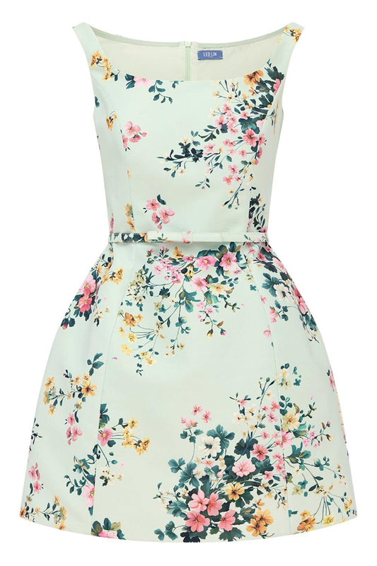Lyra Mini Dress-FLORAL-2-CLOTHINGDRESSCOCKTAIL-LEO LIN