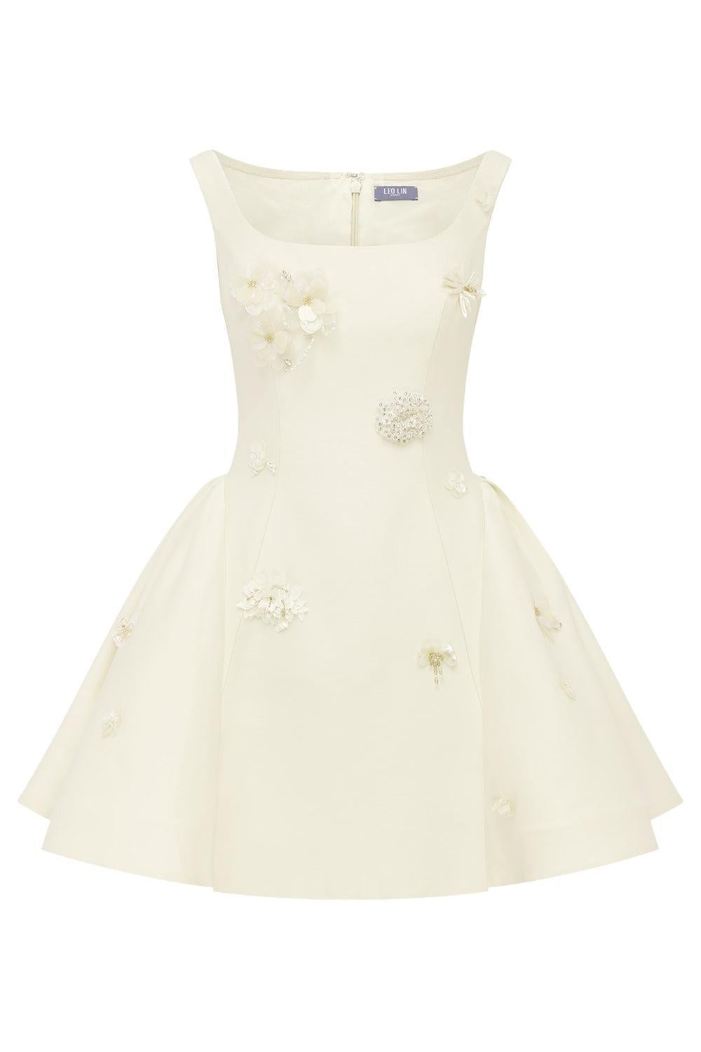  Zaya Embellished Mini Dress-WHITE-2-CLOTHINGDRESSCOCKTAIL-LEO LIN 