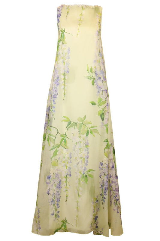 Yumei Embellished Open Back Gown-FLORAL-4-CLOTHINGDRESSGOWN-LEO LIN