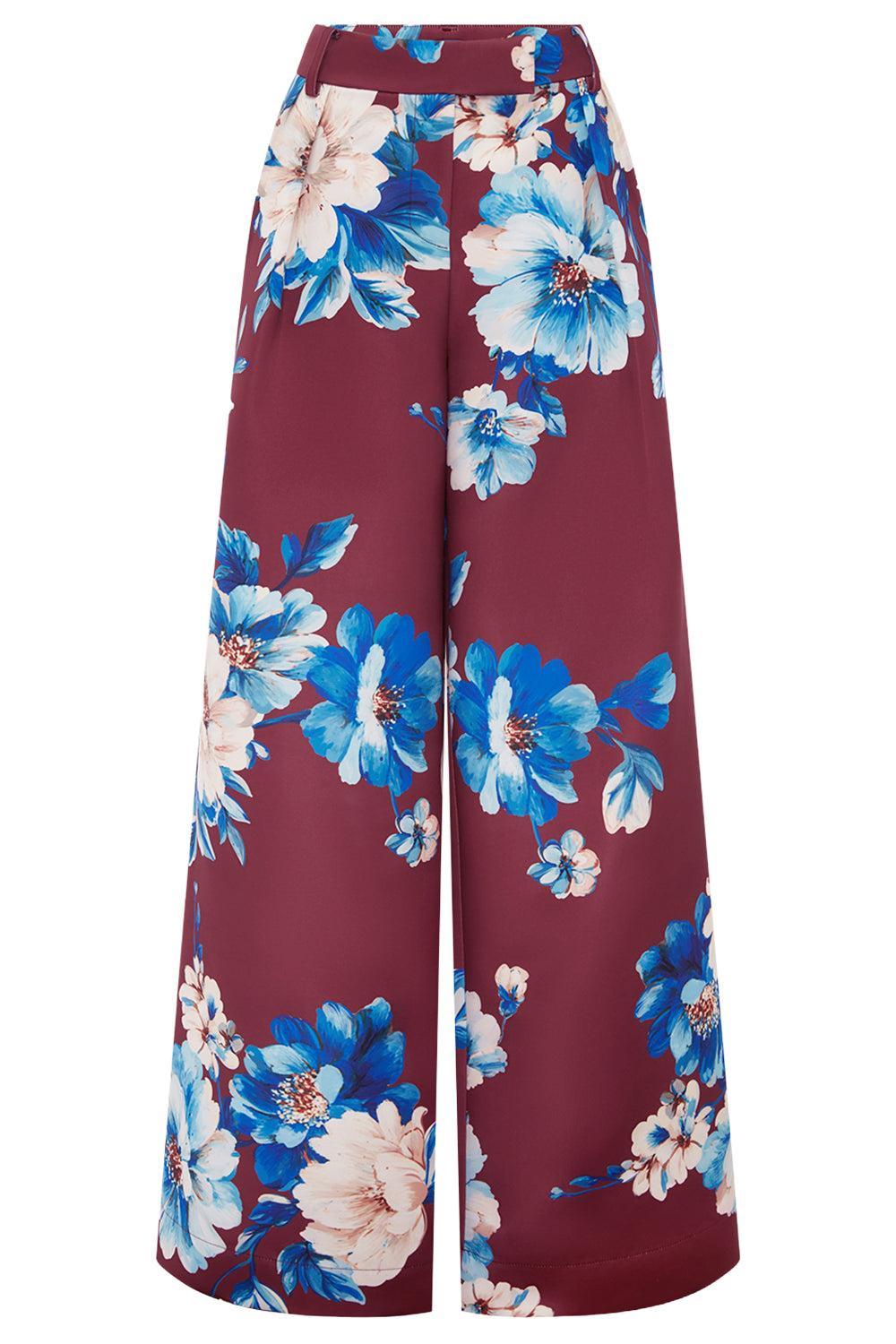 Elisha Pant-RED-2-CLOTHINGPANTWIDE LEG-LEO LIN