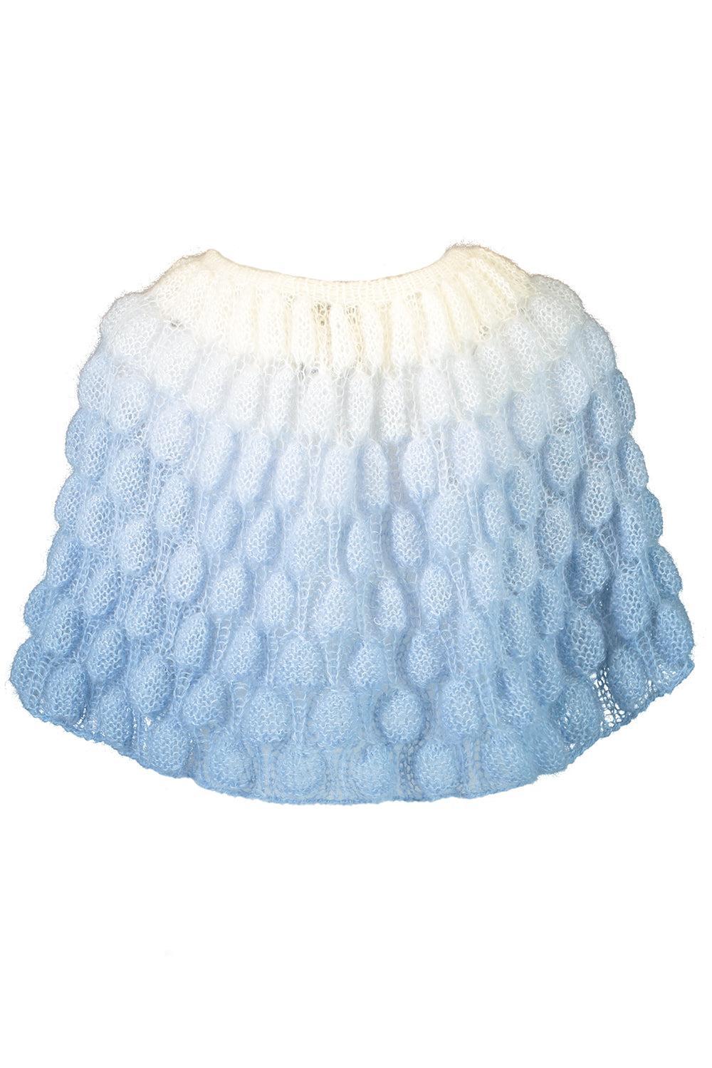 Tove Poncho - White Pearl Blue-WHPLEBLU-O/S-CLOTHINGTOPPONCHO-LETANNE