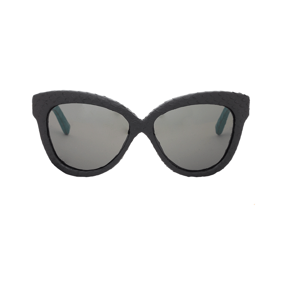 LINDA FARROW-38 Sunglasses-BLK/AZUR