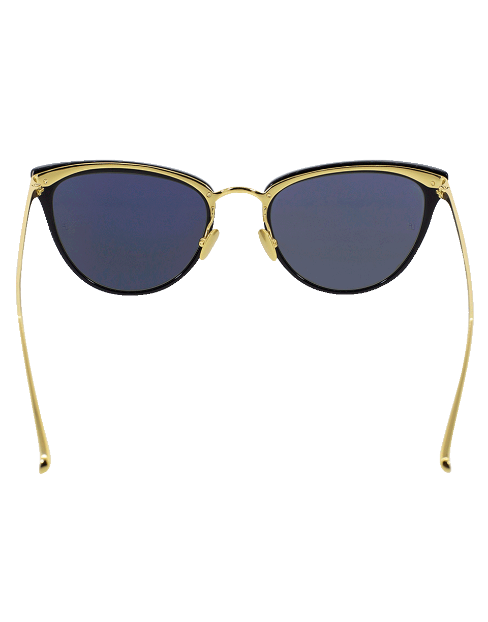 LINDA FARROW-Cat Eye Sunglasses-BLK/GREY