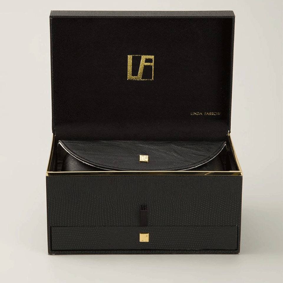 LINDA FARROW-D-Frame Sunglasses-BLUE/GLD