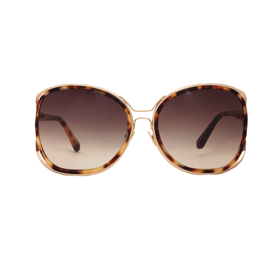 LINDA FARROW-166 Sunglasses-GLD/TORT