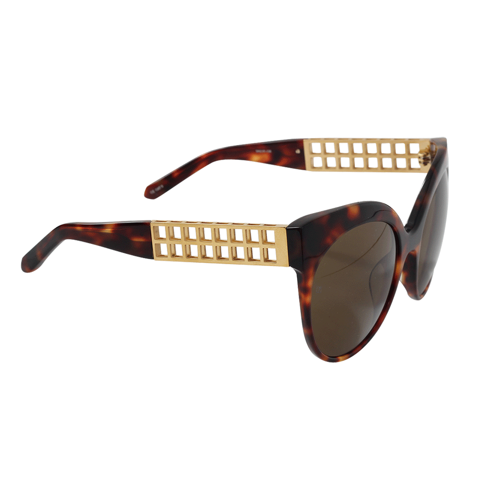 LINDA FARROW-Cat-Eye Sunglasses-GOLD