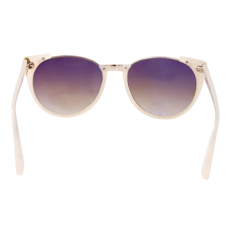 LINDA FARROW-Browline Sunglasses-MILKYPNK