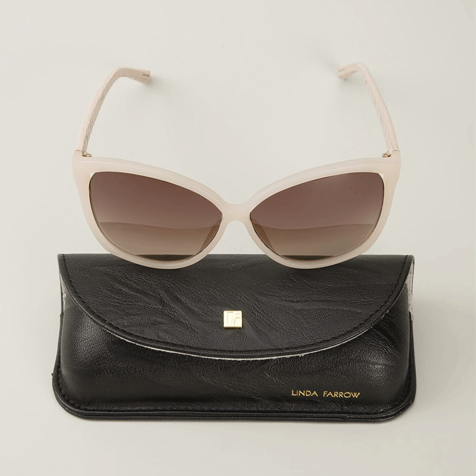 LINDA FARROW-Sunglasses-PINK/ASH