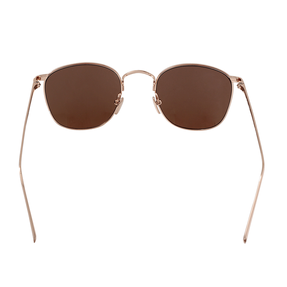 LINDA FARROW-Rose Gold Square Sunglasses-RG