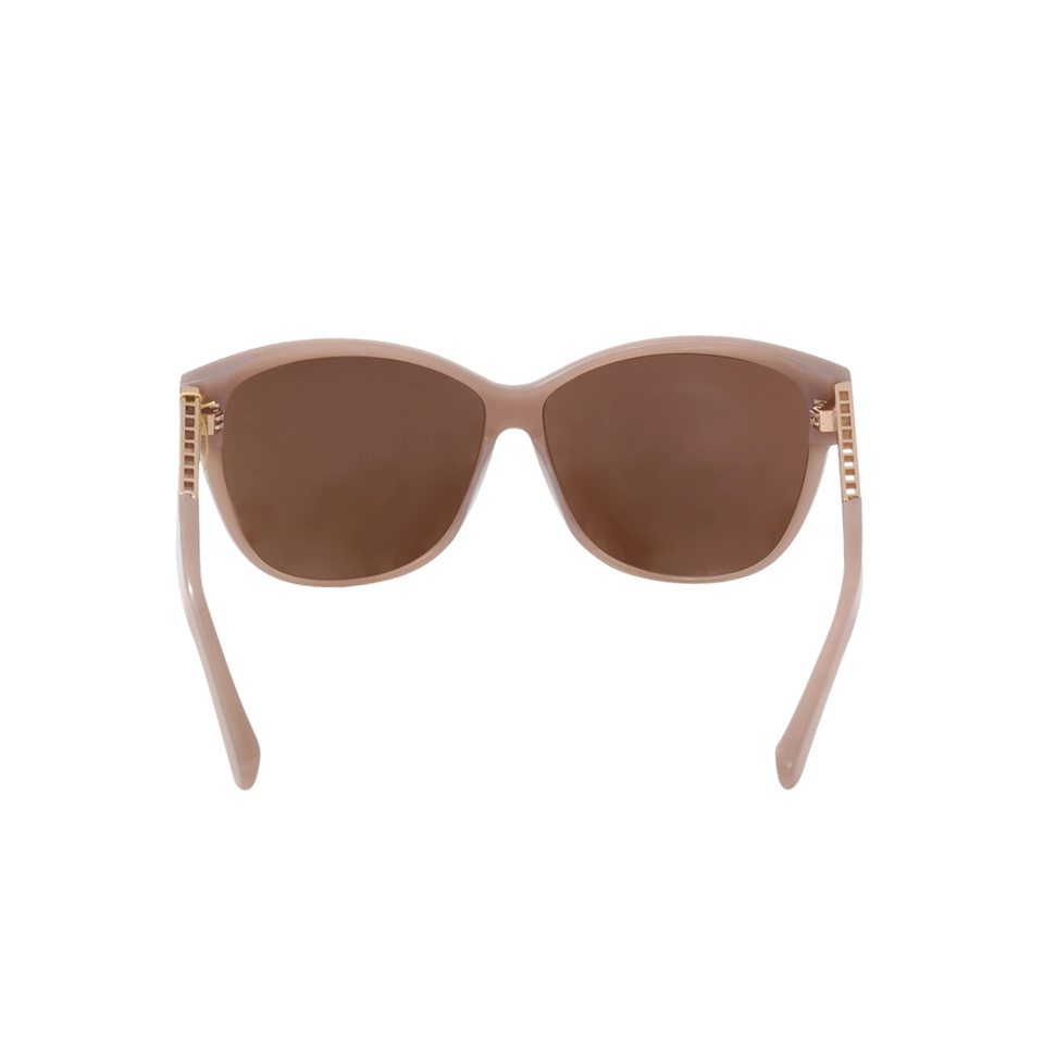 LINDA FARROW-Dusky Rose Cage Sunglasses-ROSE