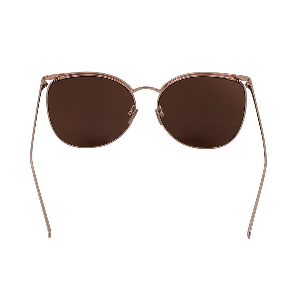 LINDA FARROW-Aviator Sunglasses-ROSE GOLD