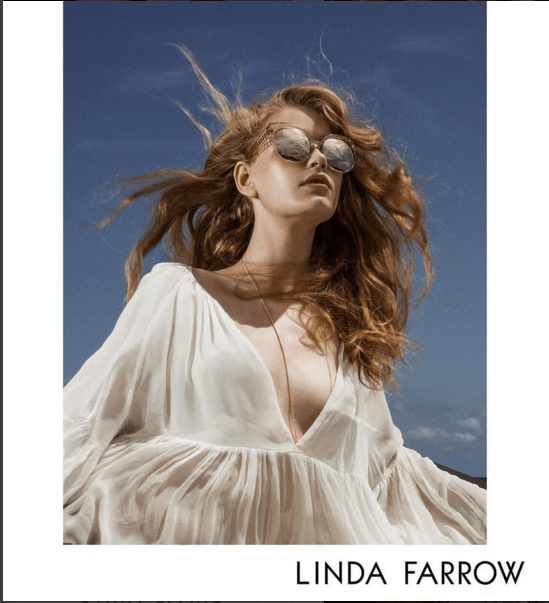 LINDA FARROW-Cat-Eye Sunglasses-ROSE GOLD