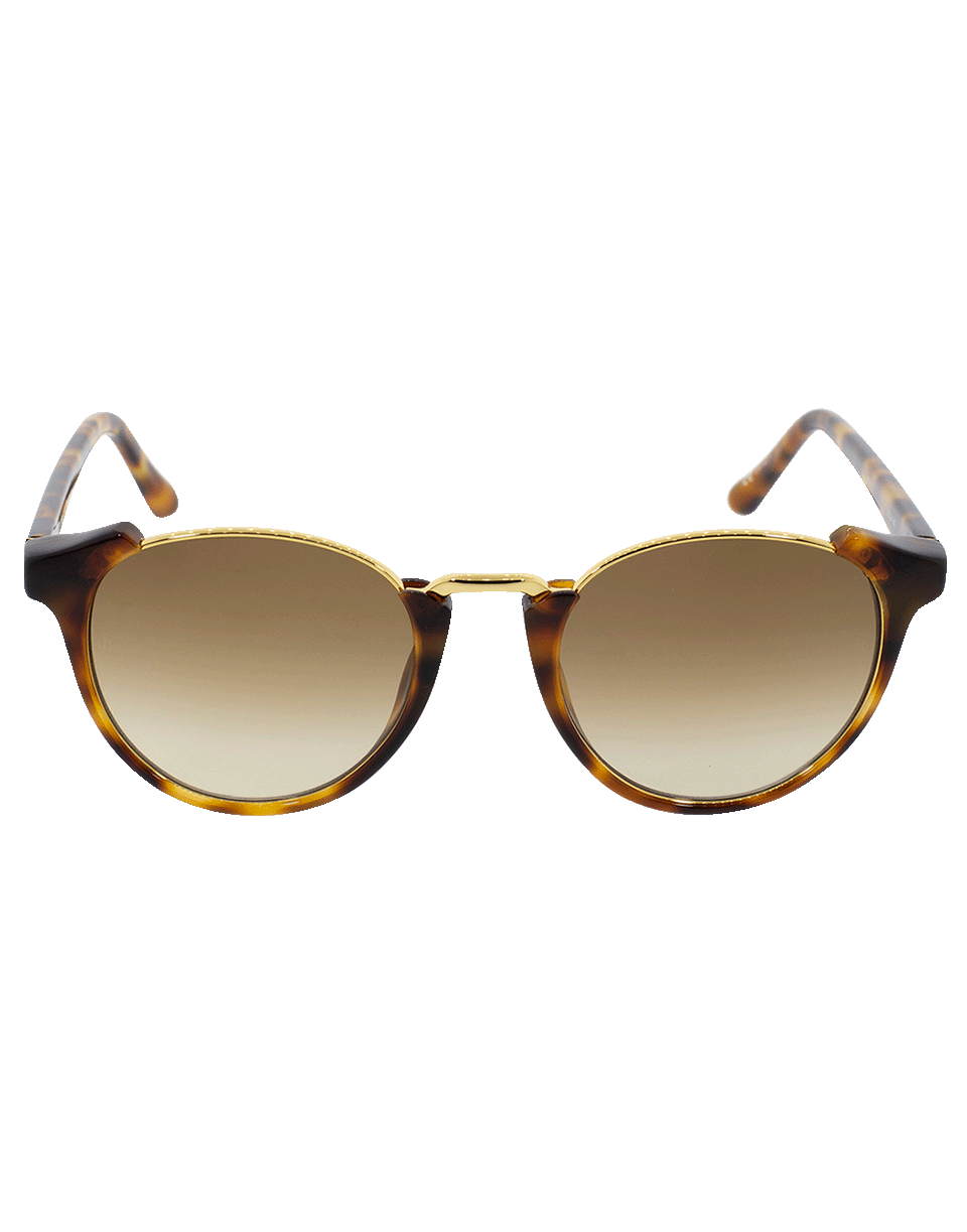 LINDA FARROW-Round Sunglasses-TSHEL/BR