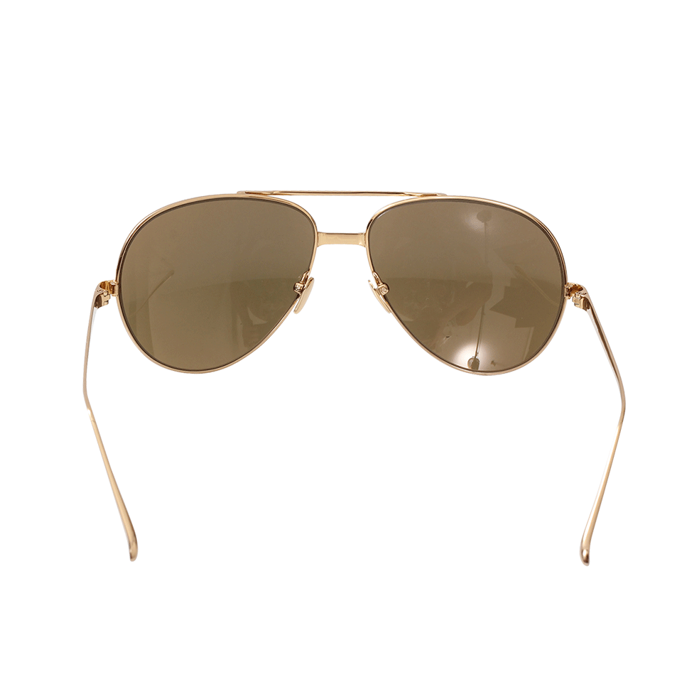 LINDA FARROW-Yellow Gold Aviators-YLW GLD