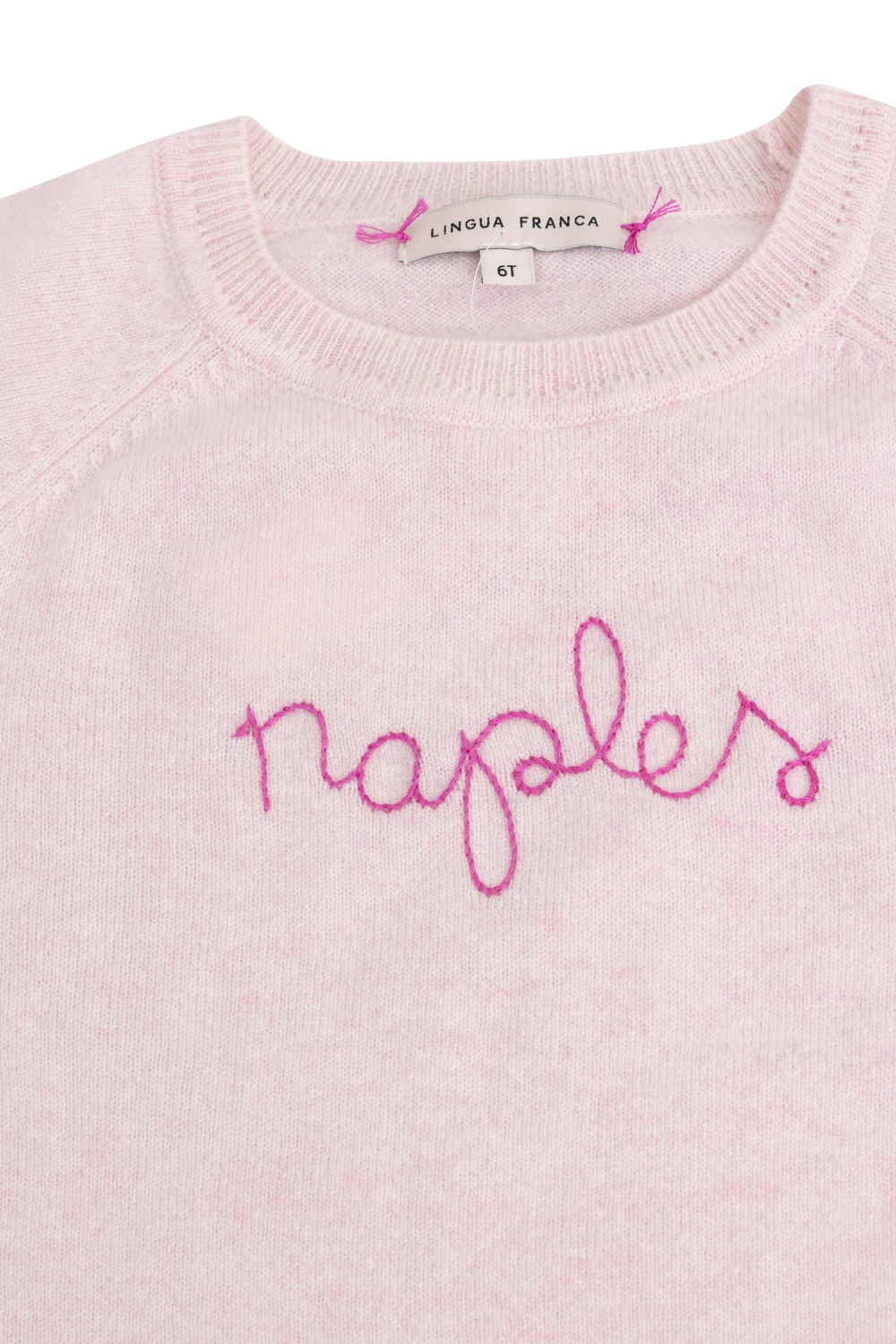 Kids Naples Crewneck - Marled Blush-PINK-10-12-CLOTHINGTOPSWEATER-LINGUA FRANCA
