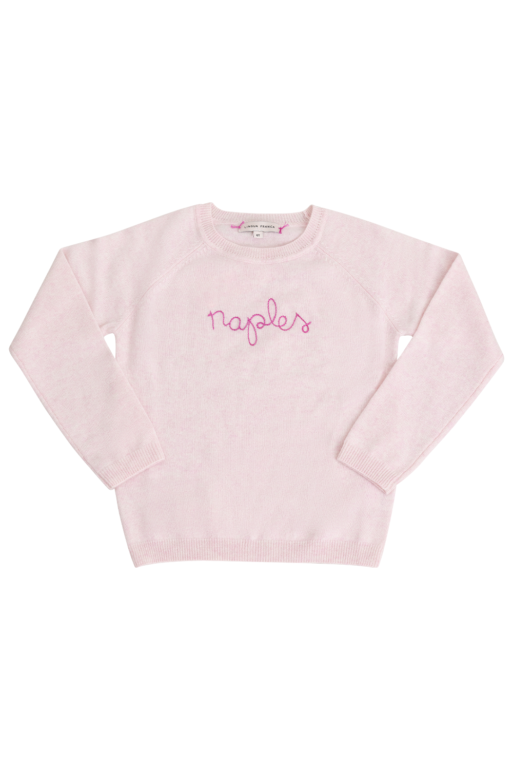 Kids Naples Crewneck - Marled Blush-PINK-10-12-CLOTHINGTOPSWEATER-LINGUA FRANCA