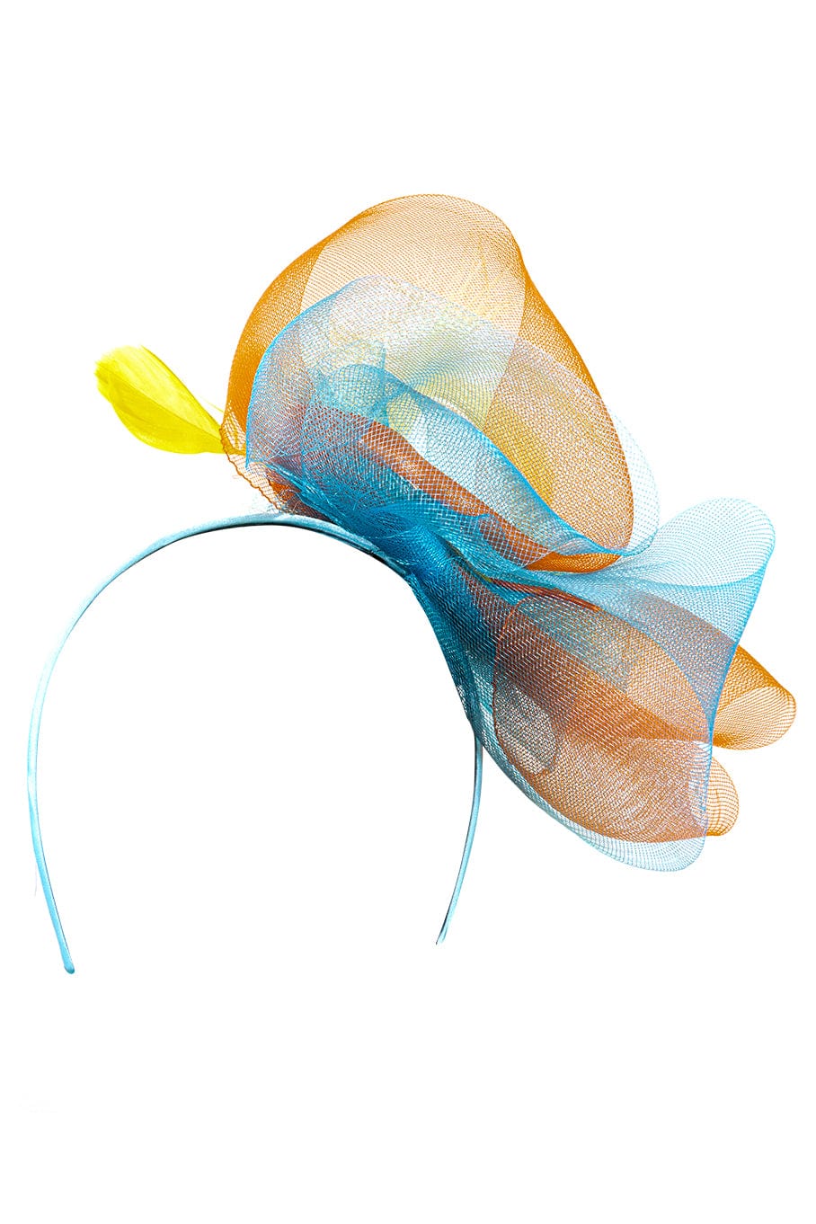 LISA BATTAGLIA-Fascinator - Orange-MULTI