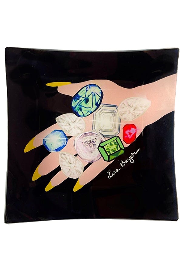 LISA BAYER-Open Palm Of Jewels Trinket Tray-PALM