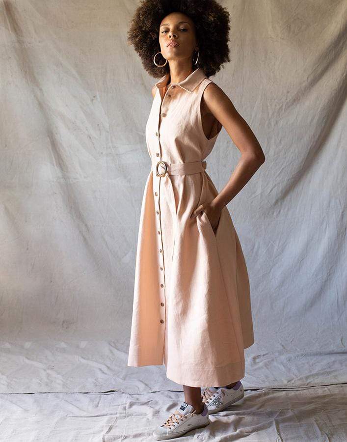 LISA MARIE FERNANDEZ-Alison Shirt Dress-