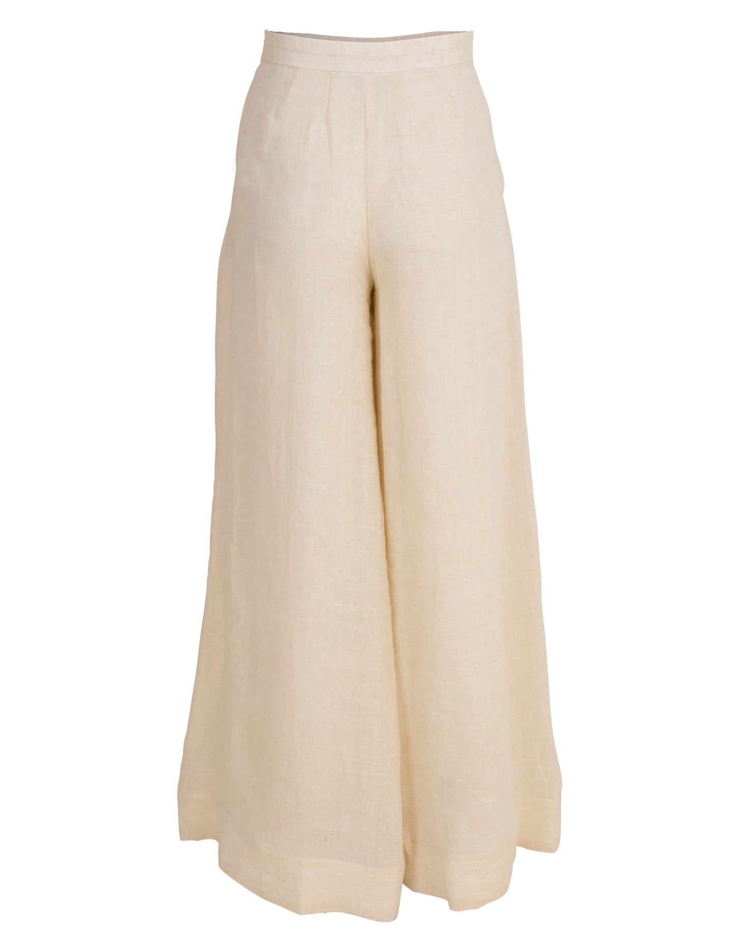 LISA MARIE FERNANDEZ-Linen Wide Leg Pant-