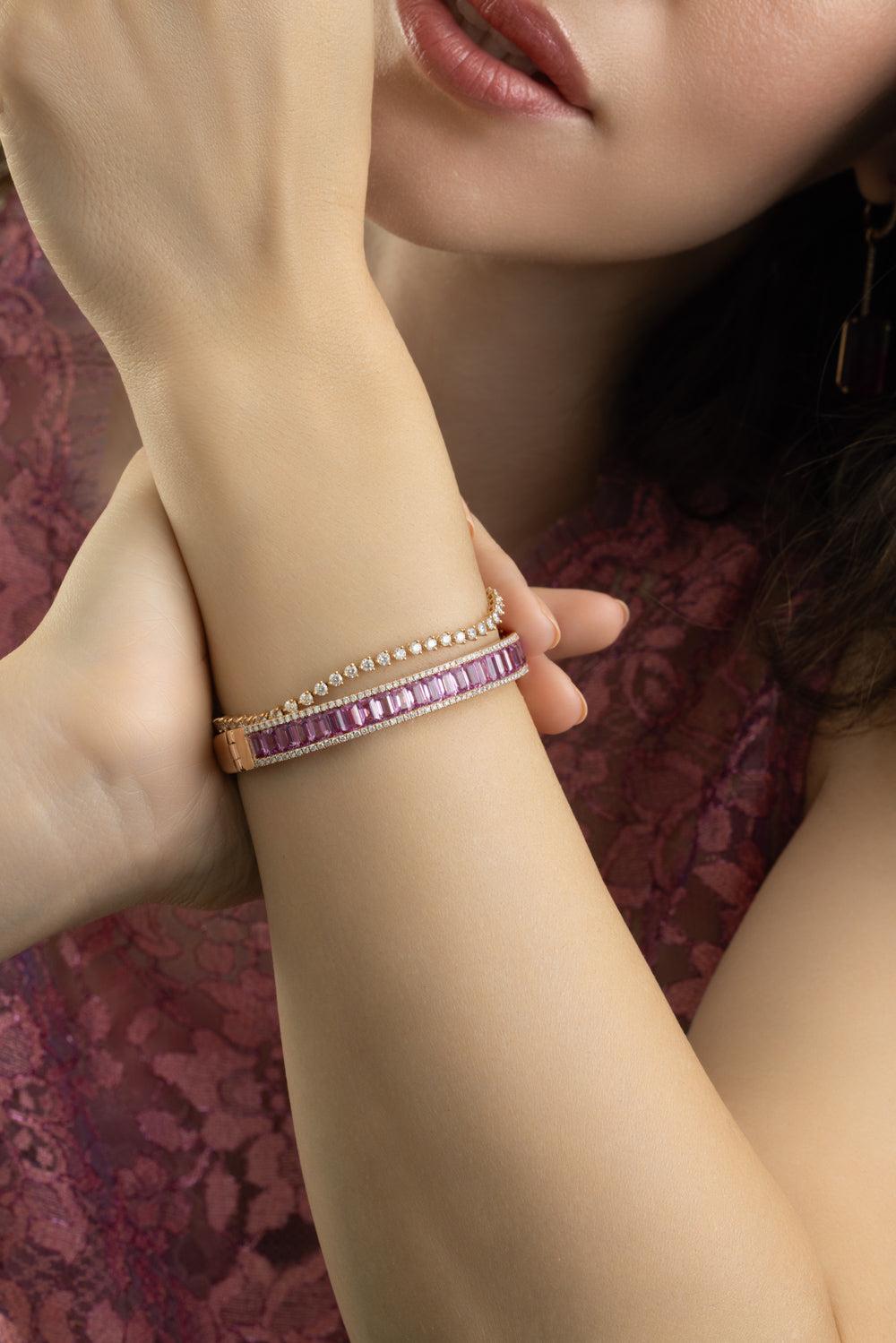 Diamond Tennis Bracelet-ROSE GOLD-JEWELRYFINE JEWELBRACELET O-LISA NIK