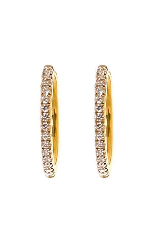 Diamond Hinge Hoop Earrings-YELLOW GOLD-JEWELRYFINE JEWELEARRING-LISA NIK