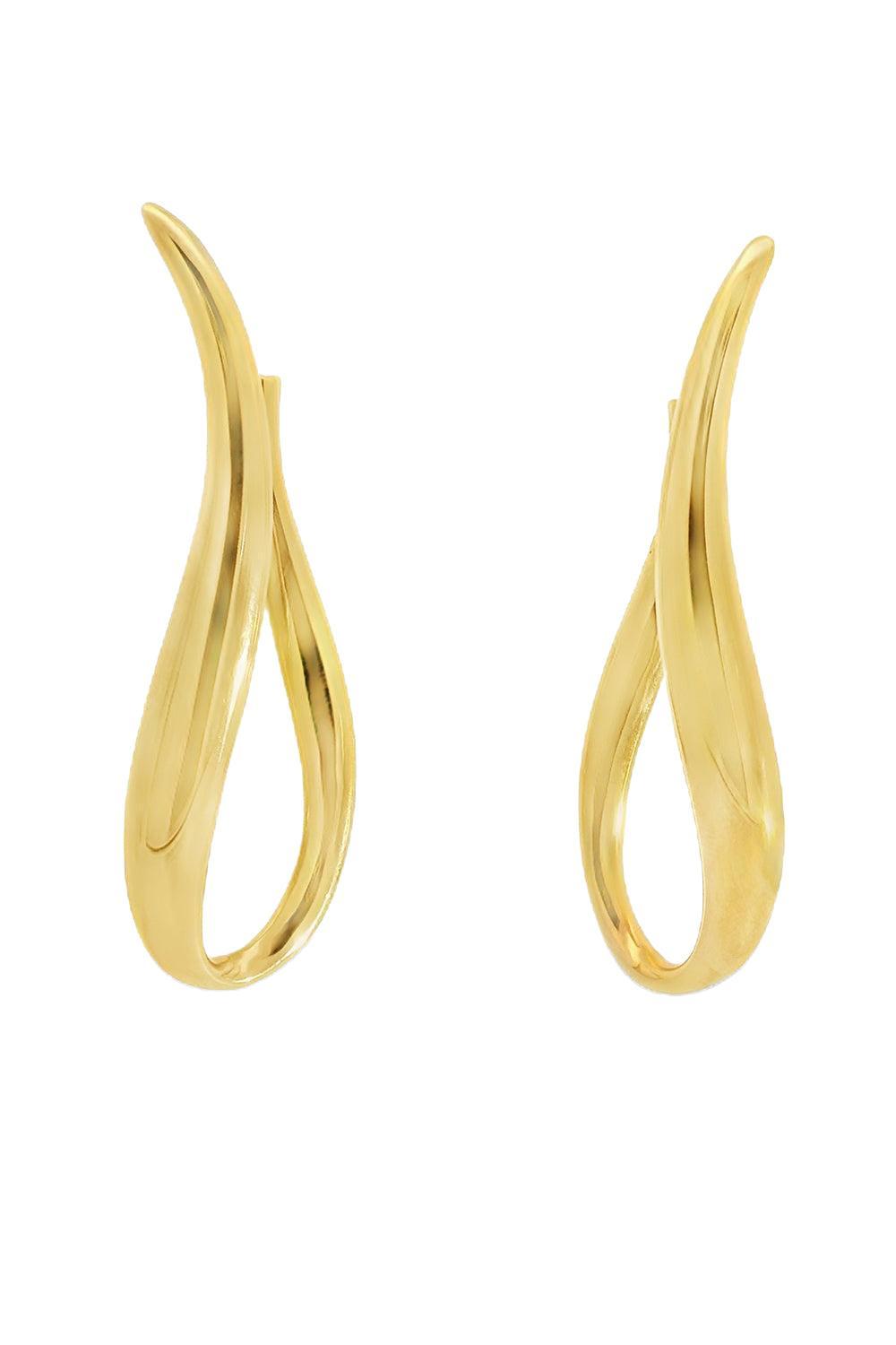 Elongated Wavy Earrings