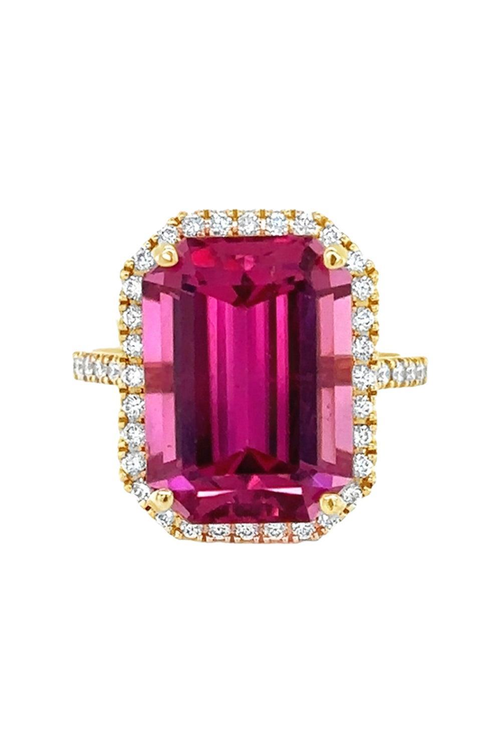 Rubellite Diamond Ring-ROSE GOLD-5.75-JEWELRYFINE JEWELRING-LISA NIK