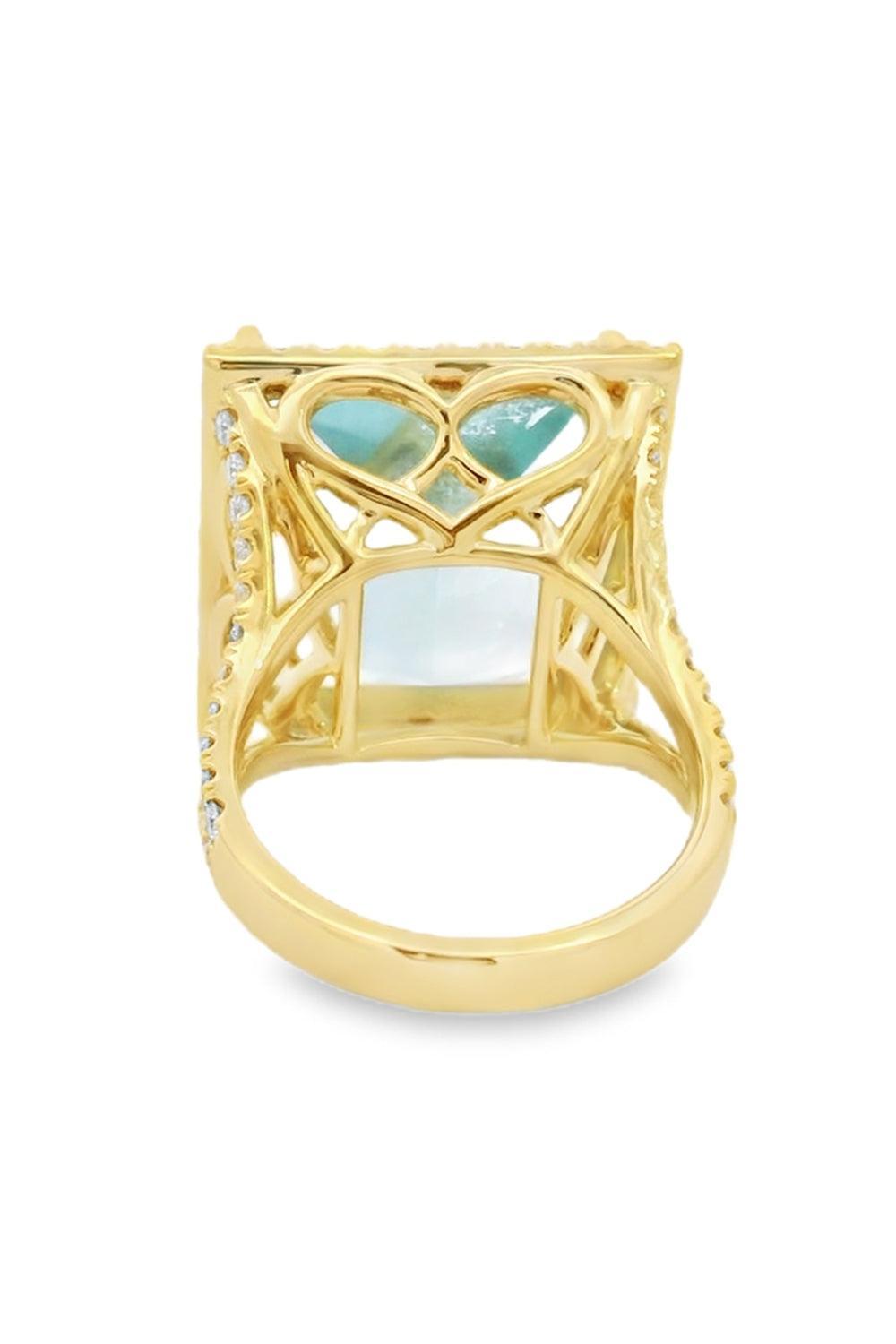 Mirror Cut Green Beryl Ring-YELLOW GOLD-5.75-JEWELRYFINE JEWELRING-LISA NIK