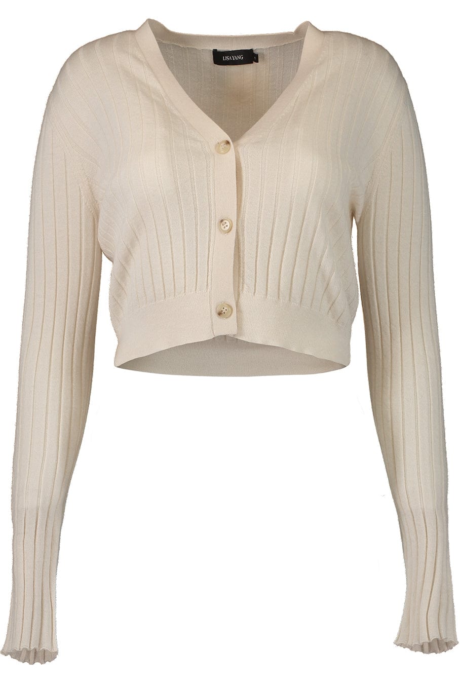 LISA YANG-Corinne Cardigan - Eggshell-
