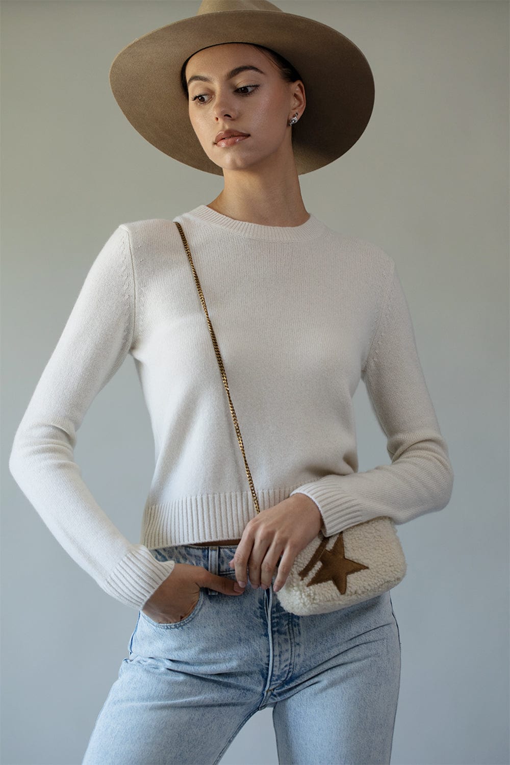 LISA YANG-Mable Sweater - Cream-