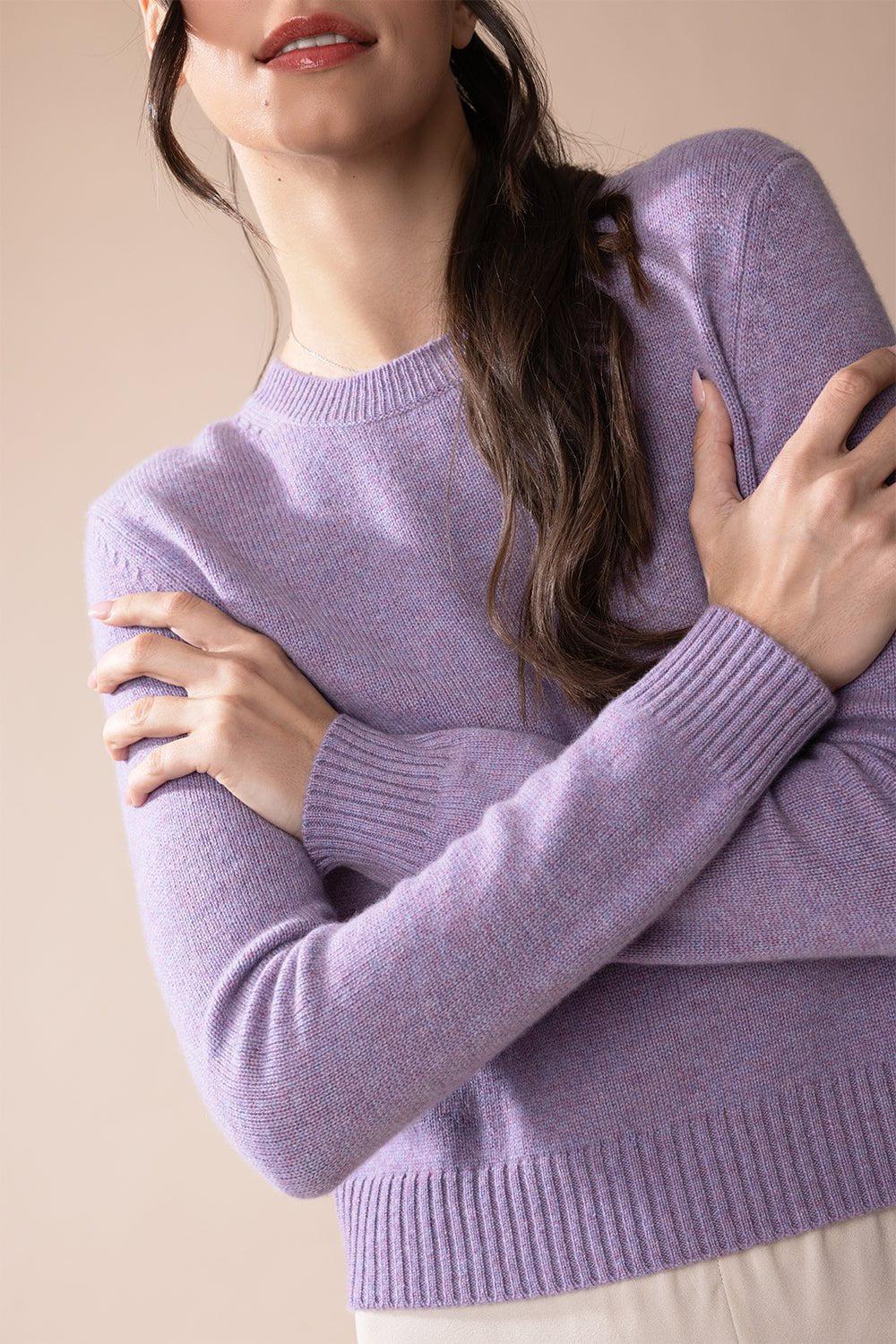 LISA YANG-Mable Sweater - Iris Melange-