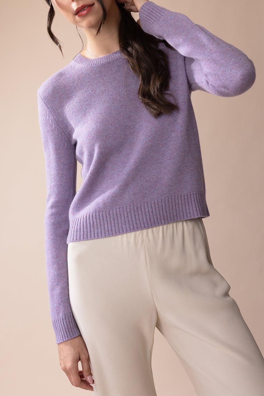 LISA YANG-Mable Sweater - Iris Melange-