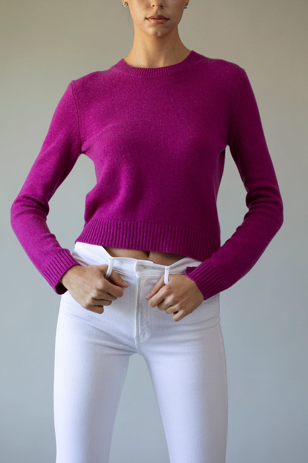 LISA YANG-Mable Sweater - Mulberry-