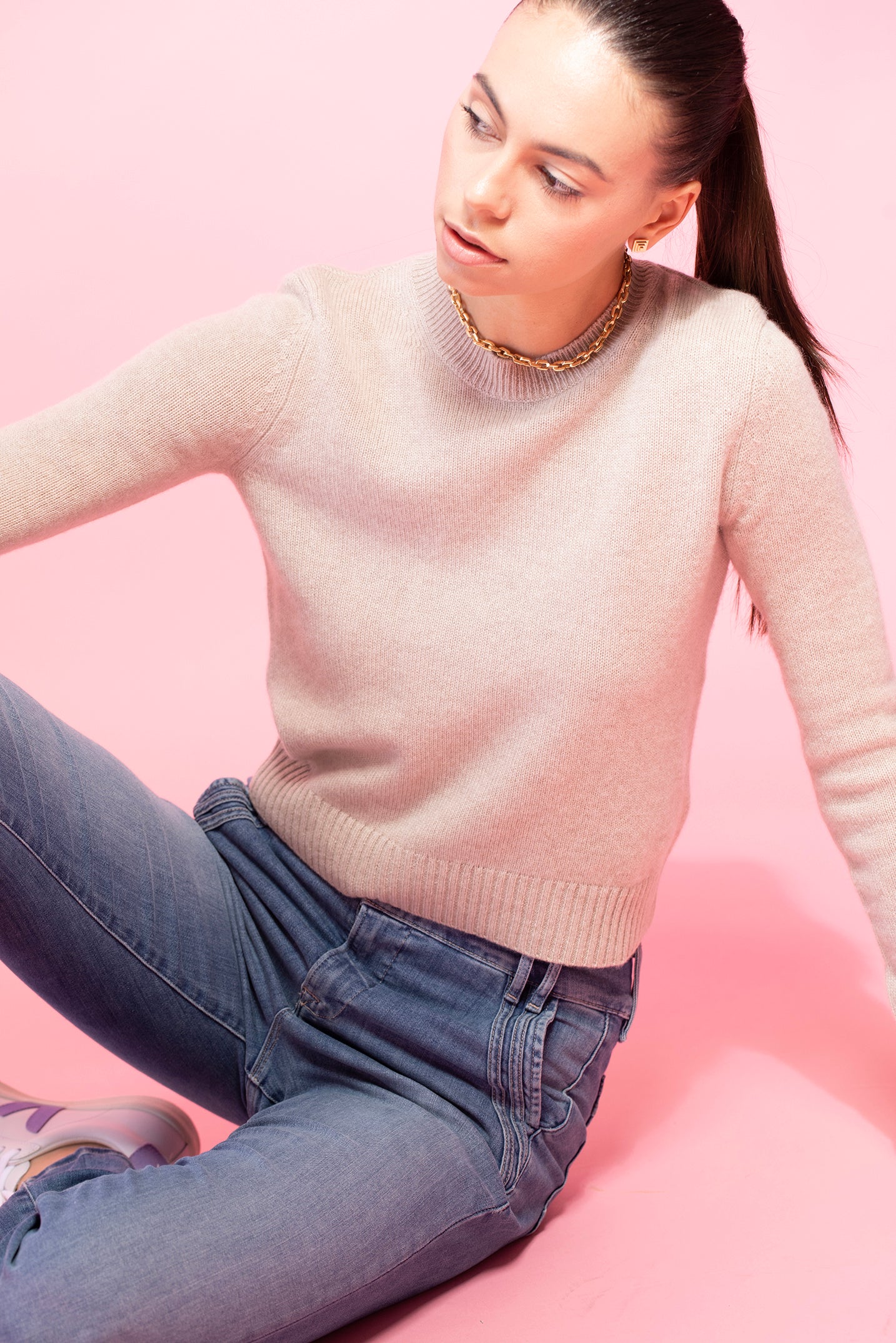 LISA YANG-Mable Sweater - Sand-