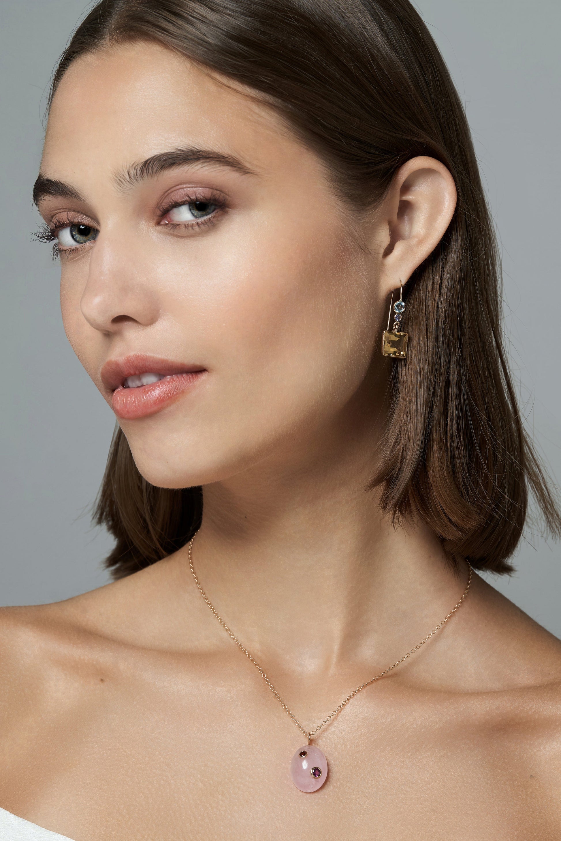 LIZZIE FORTUNATO FINE-Citrine Lady Earrings-YELLOW GOLD