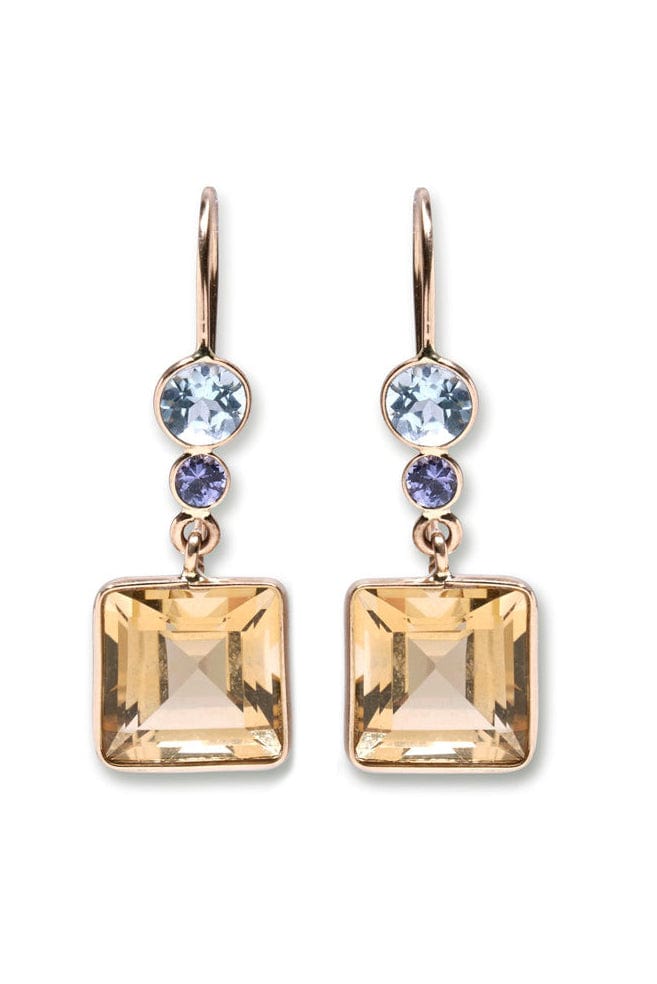 LIZZIE FORTUNATO FINE-Citrine Lady Earrings-YELLOW GOLD